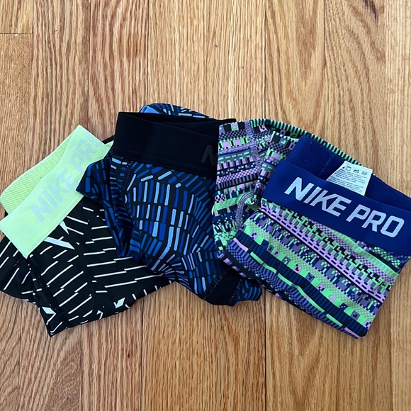 Nike Pants - Nike Pros (3 pairs)